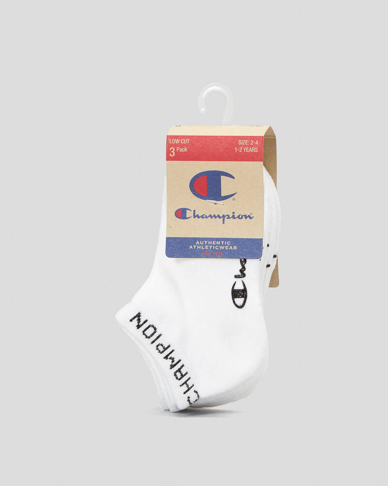 Champion Toddlers' Ankle Socks 3 Pack for Unisex