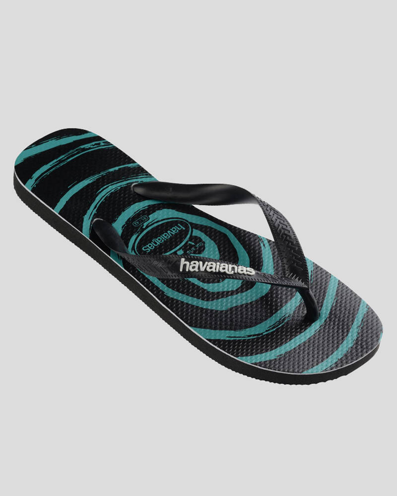 Havaianas Top Whirl Print Thongs for Mens