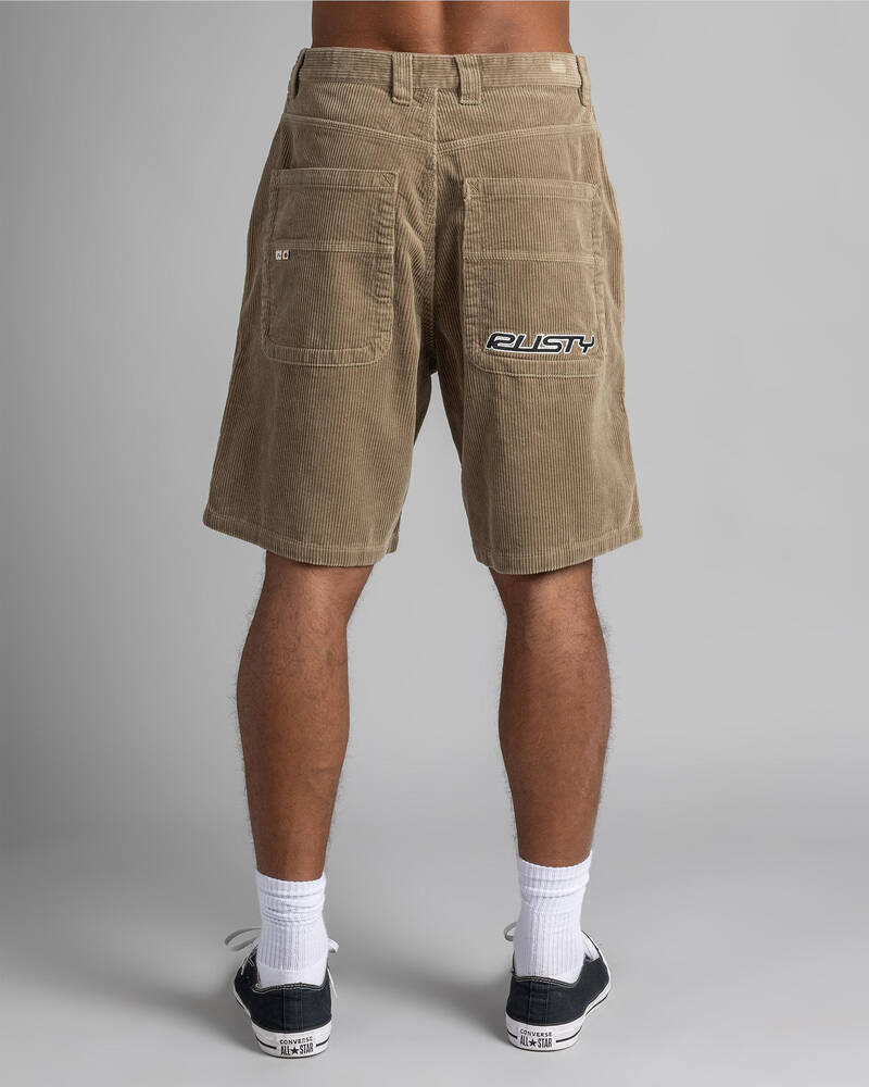 Rusty Flip Daddy Cord Shorts for Mens