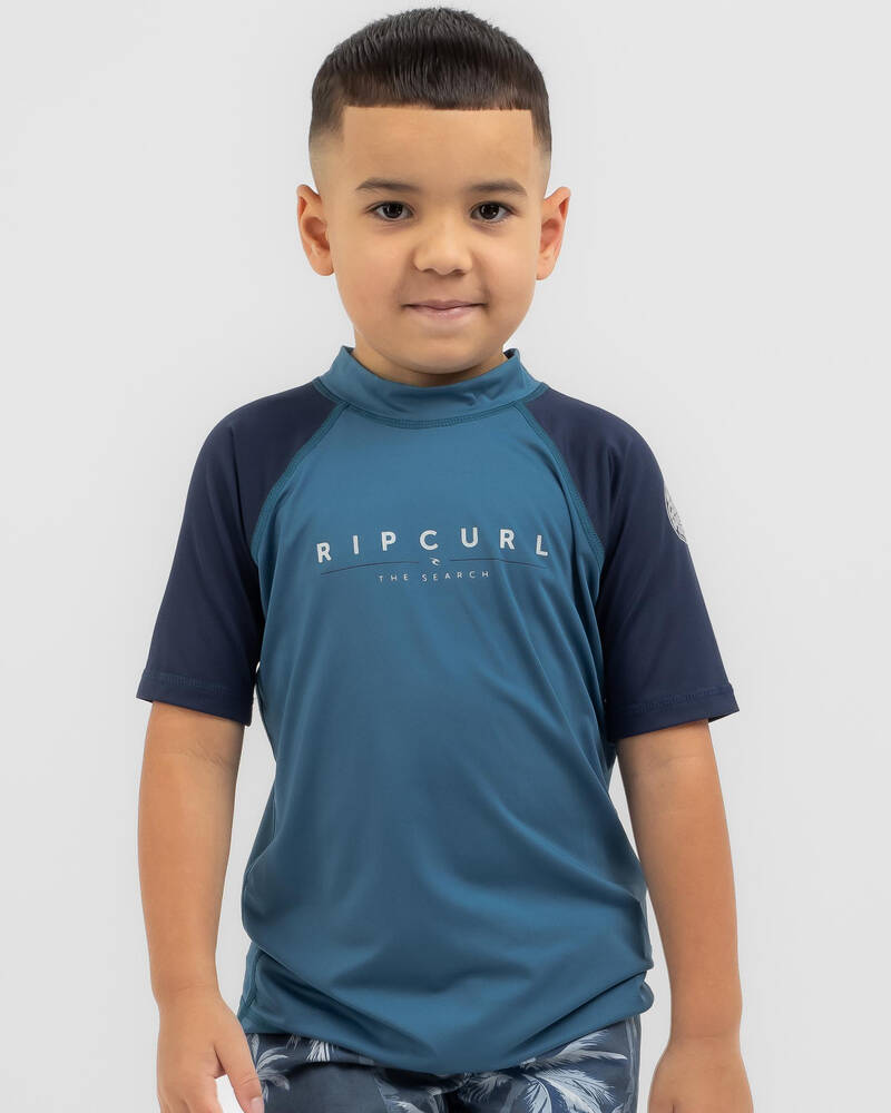 Rip Curl Toddlers' Shockwaves Short Sleeve Rash Vest for Mens