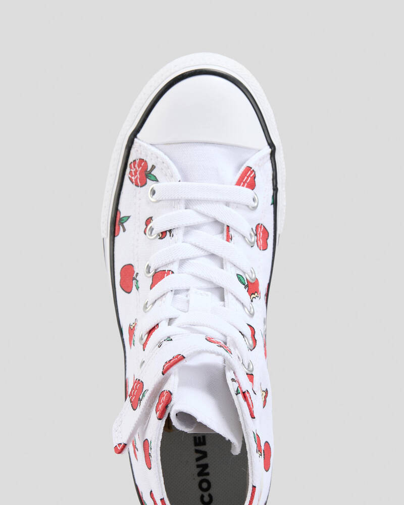 Converse Girls' Chuck Taylor All Star Allover Apple Easy On Shoes for Womens