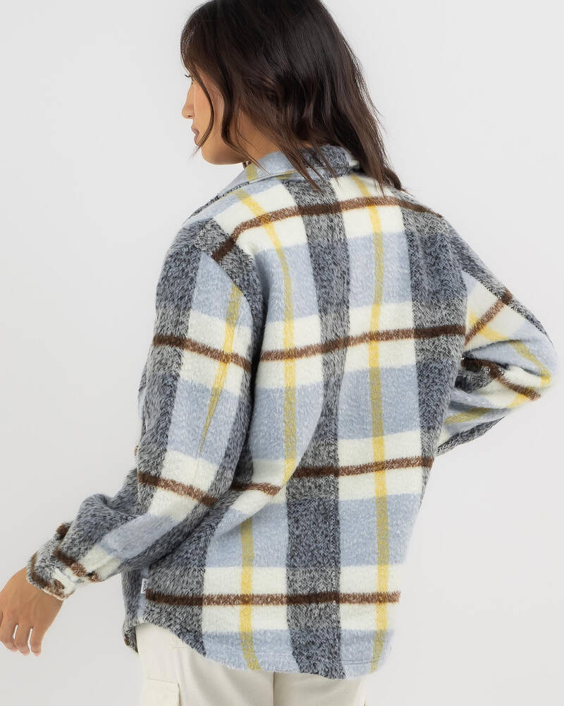 RVCA Valley Plaid Shacket for Womens