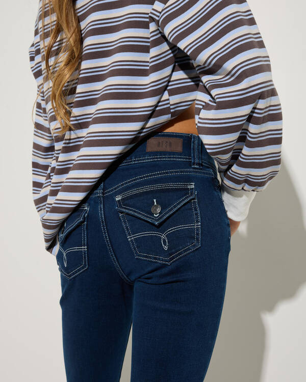 DESU Jawbreaker Low Waist Flare Jeans for Womens