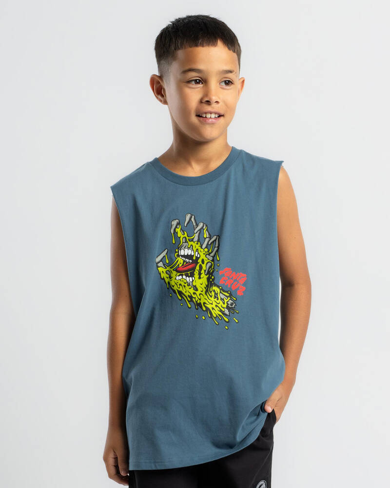 Santa Cruz Boys' Melting Hand Front Muscle Tank for Mens