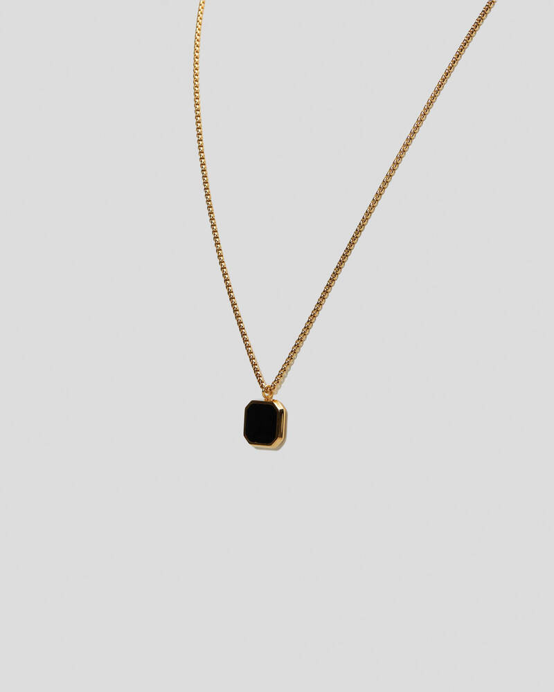 REPUBLIK Onyx Pendant Necklace for Mens
