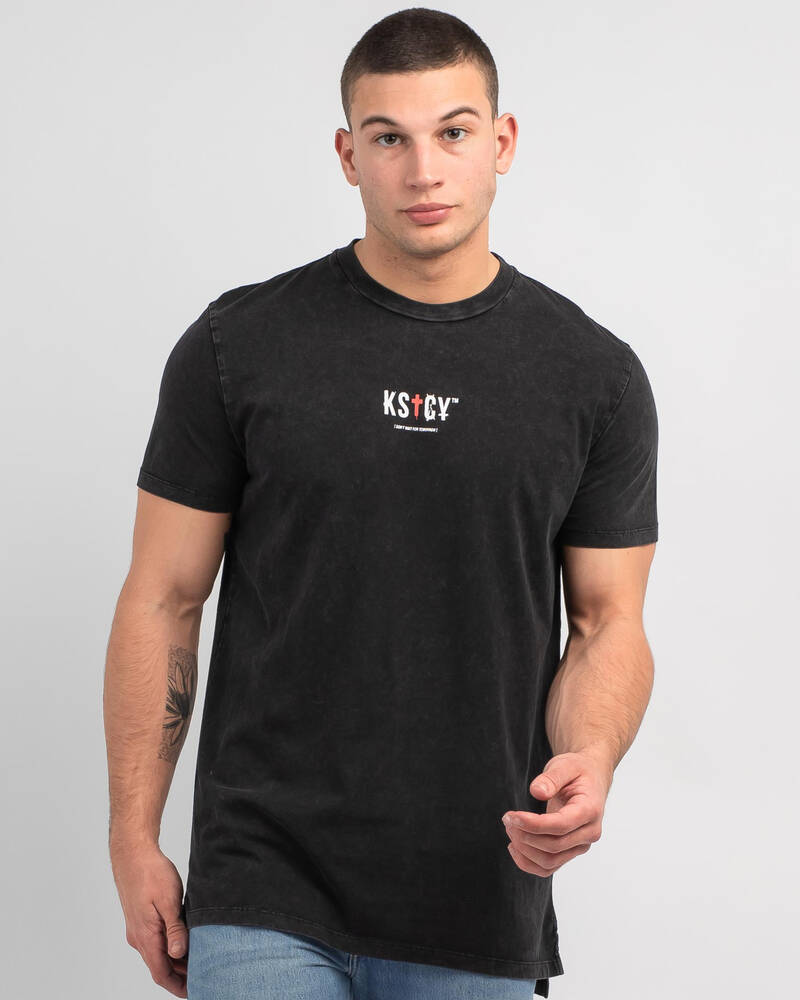 Kiss Chacey Enemy Step Hem T-Shirt for Mens