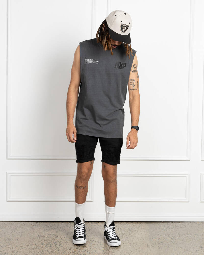 Nena & Pasadena Primary Scoop Back Muscle Tank for Mens