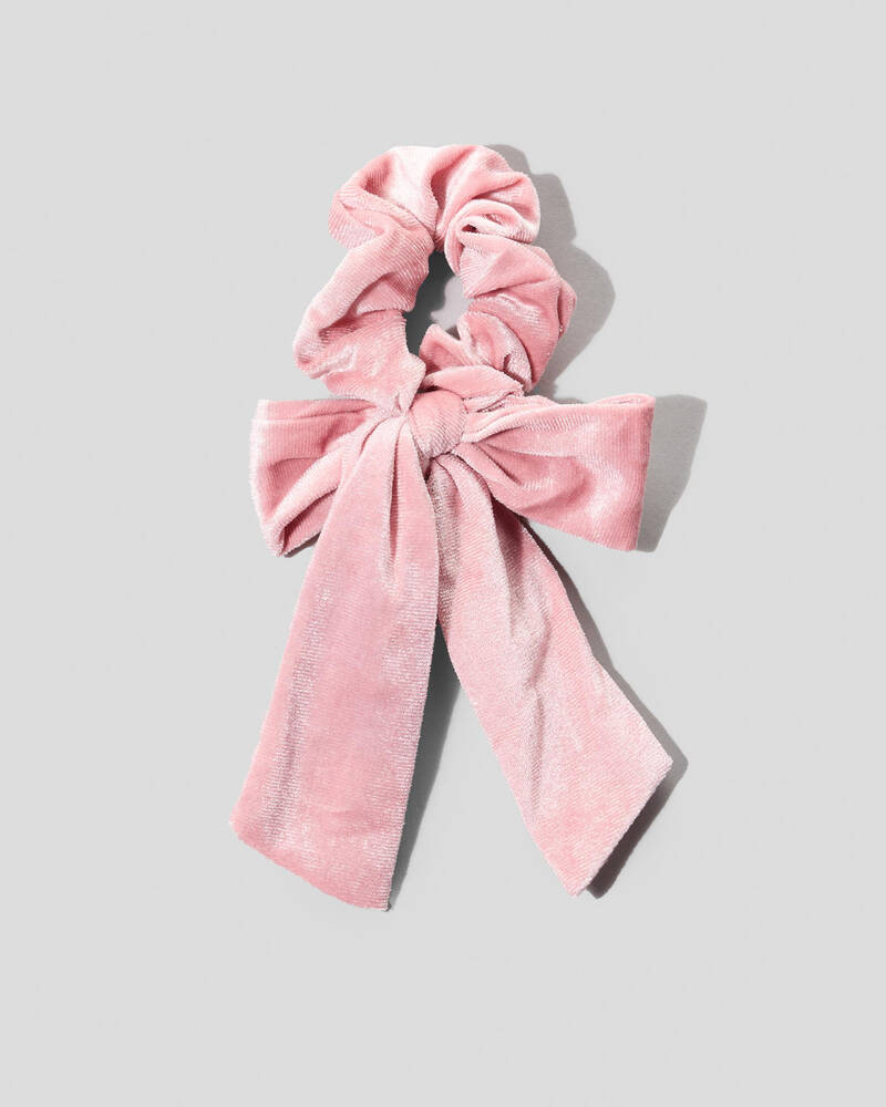 Karyn In LA Amy Bow Velvet Scrunchie for Womens