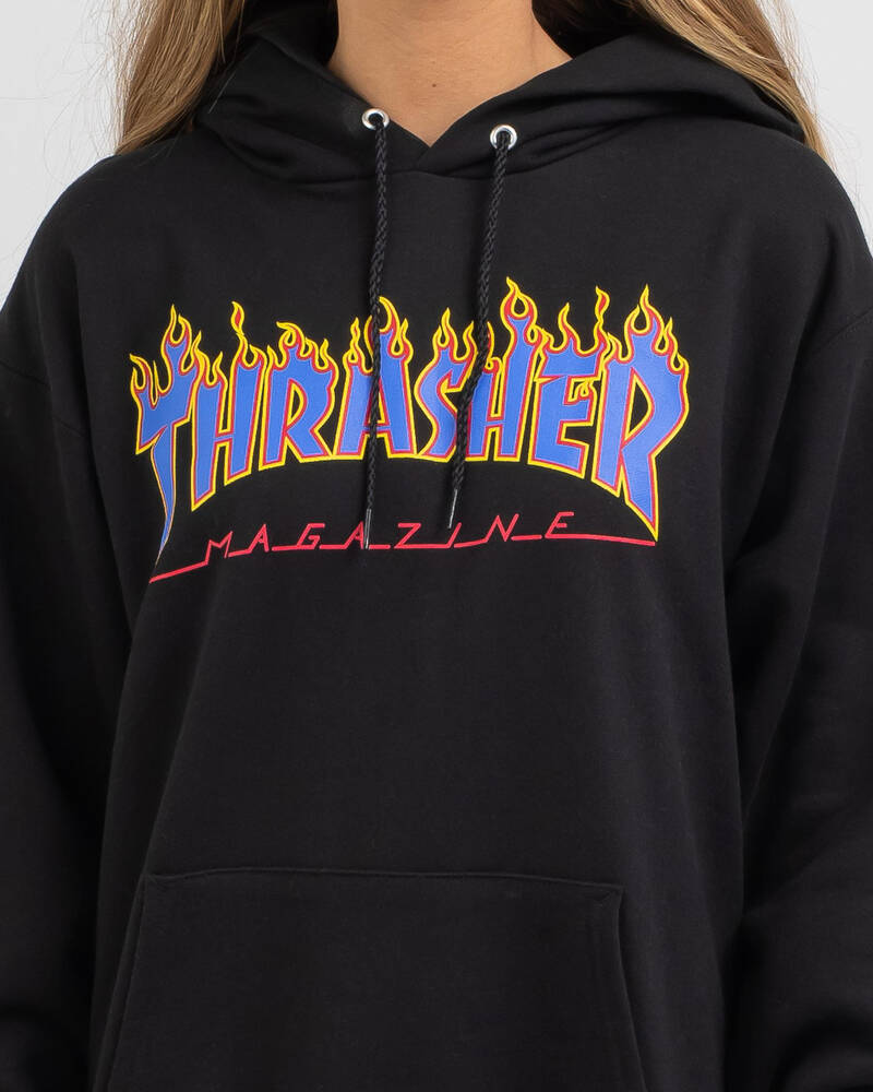 Thrasher Flame Hoodie for Womens image number null