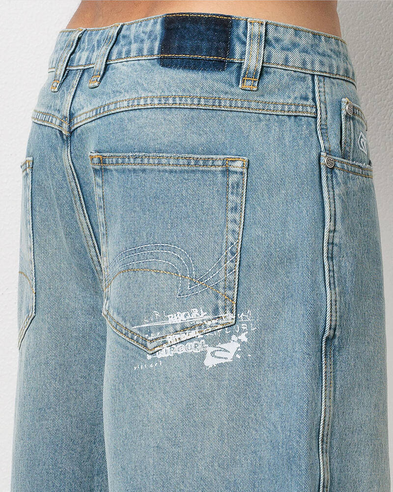 Rip Curl Inner Visions Denim Walk Shorts for Mens