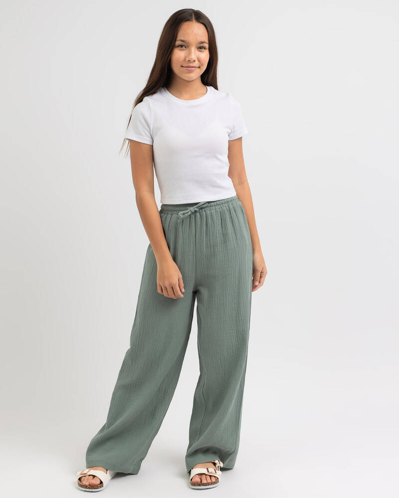 Mooloola Girls' Basic Rib Baby Tee for Womens