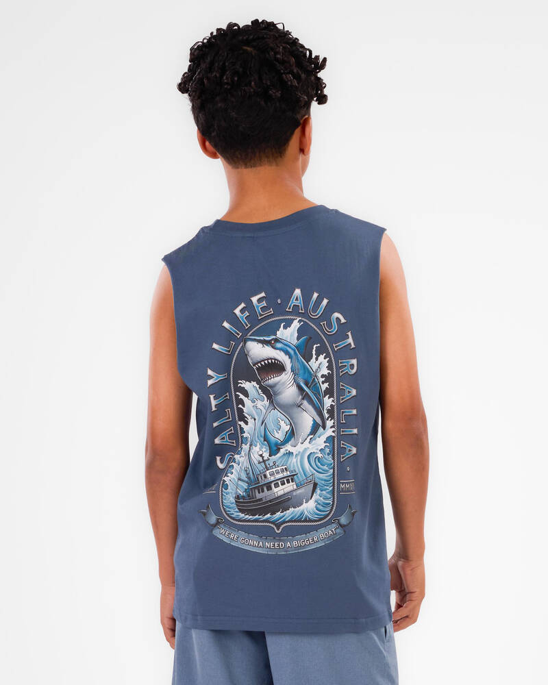 Salty Life Boys' Ocean's Ambush Muscle Tank for Mens