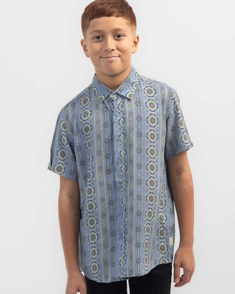 Lucid Boys' Aztecs Short Sleeve Shirt for Mens