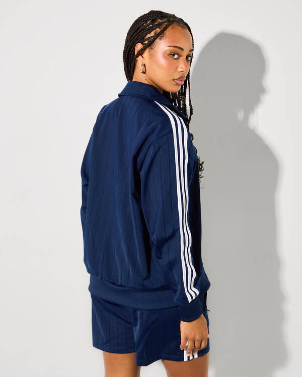 adidas Pinstripe Firebird Loose Track Top for Womens