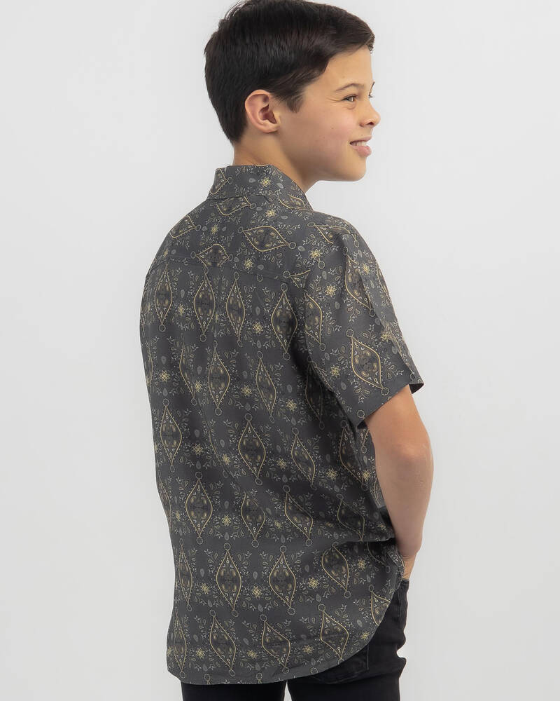 Skylark Boys' Script Short Sleeve Shirt for Mens