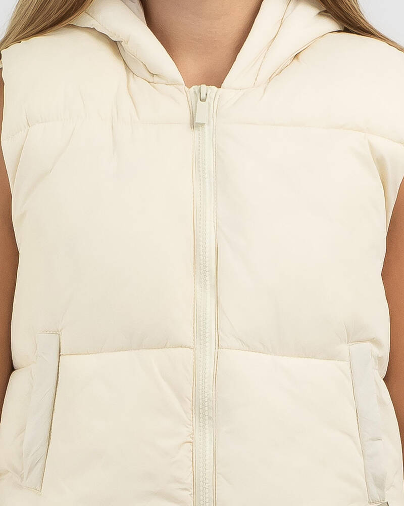 Ava And Ever Girls' Icy Hooded Puffer Vest for Womens