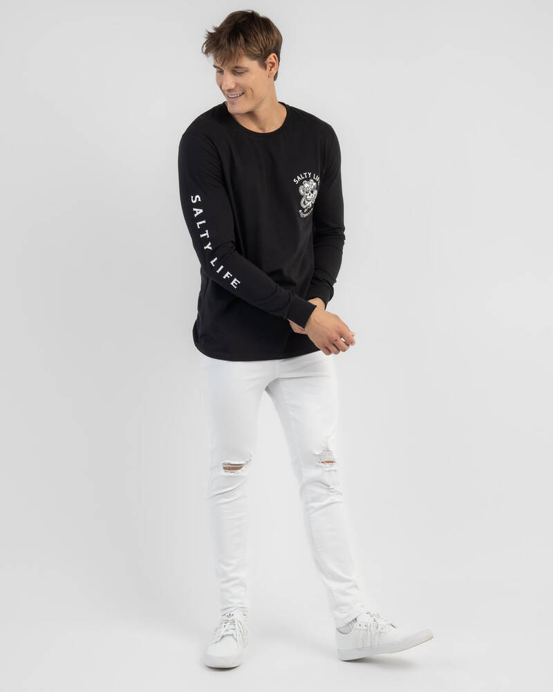 Salty Life Tentacles Long Sleeve T-Shirt for Mens