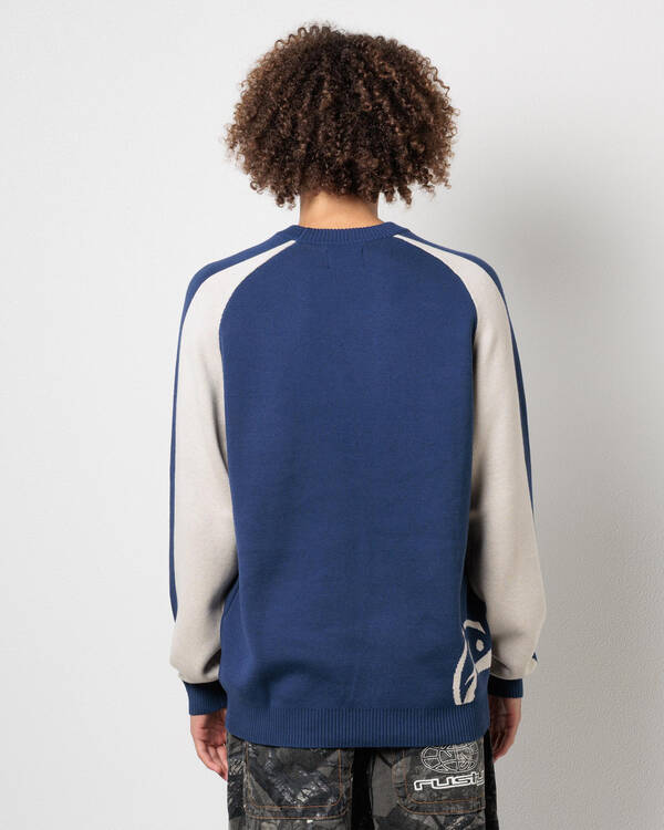 Rusty Roll Safe Crew Knit Jumper for Mens