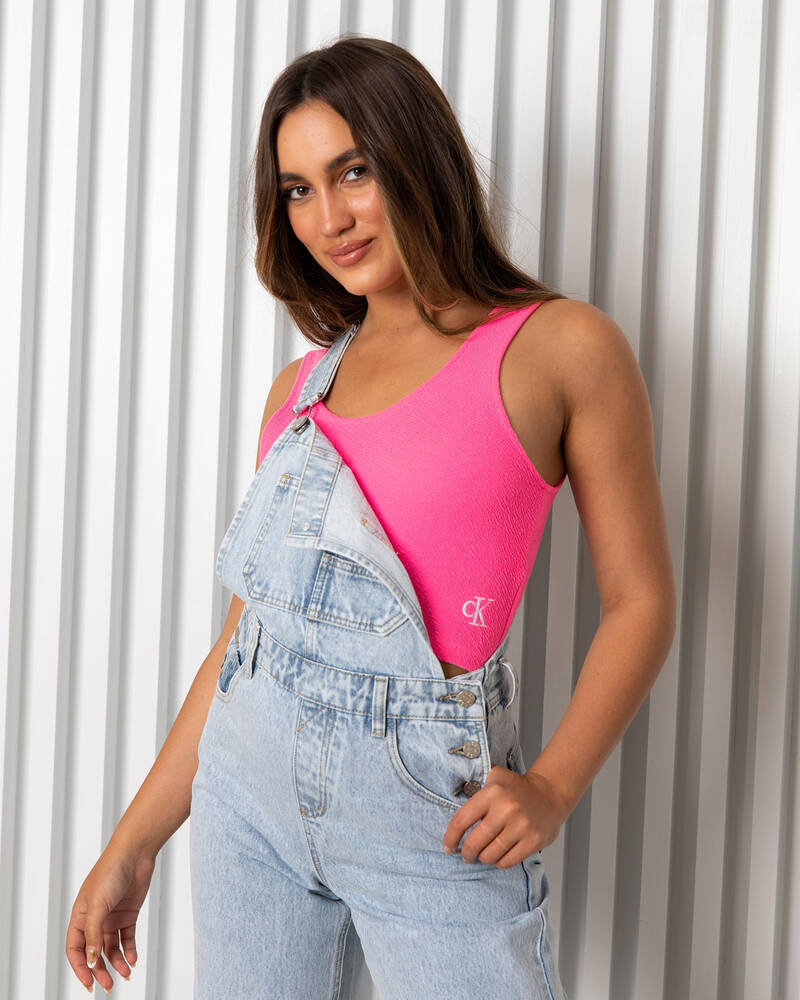 Calvin Klein Slub Rib Tank Top for Womens