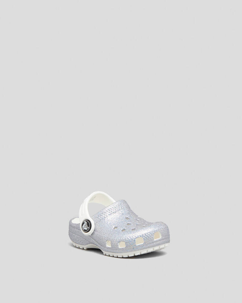 Crocs Toddlers' Classic Glitter Clogs for Unisex