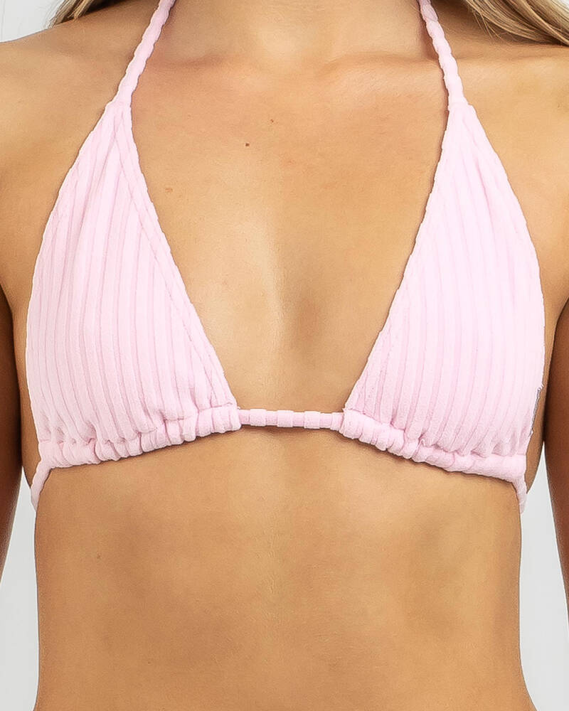Billabong Terry Rib Remi Sliding Triangle Bikini Top for Womens