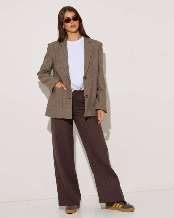 Rhythm Herringbone Blazer for Womens