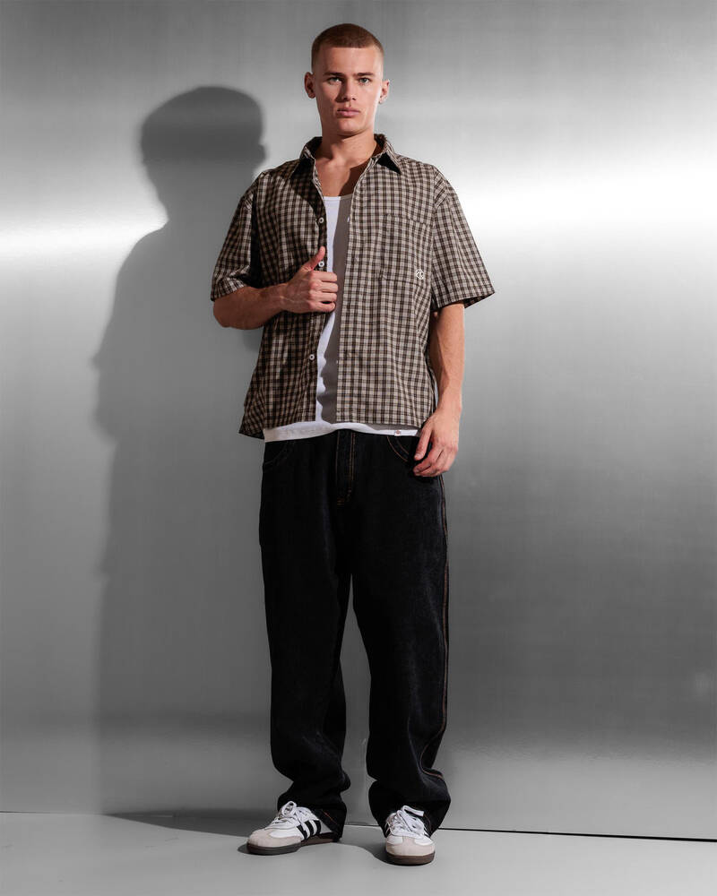 Rusty Anarchy Short Sleeve Shirt for Mens