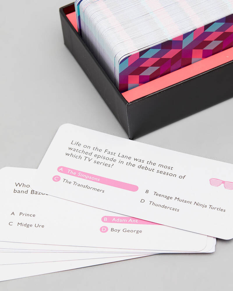 Get It Now 80s Pop Culture Trivia Game for Unisex