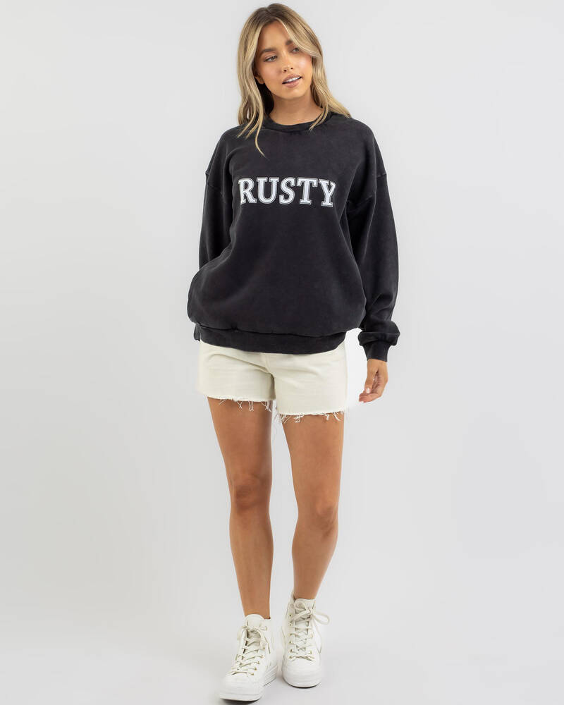 Rusty Logo Oversized Sweatshirt for Womens