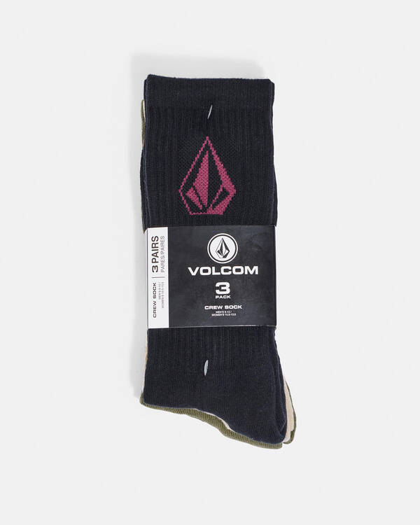 Volcom MFO Stone Socks 3 Pack for Mens