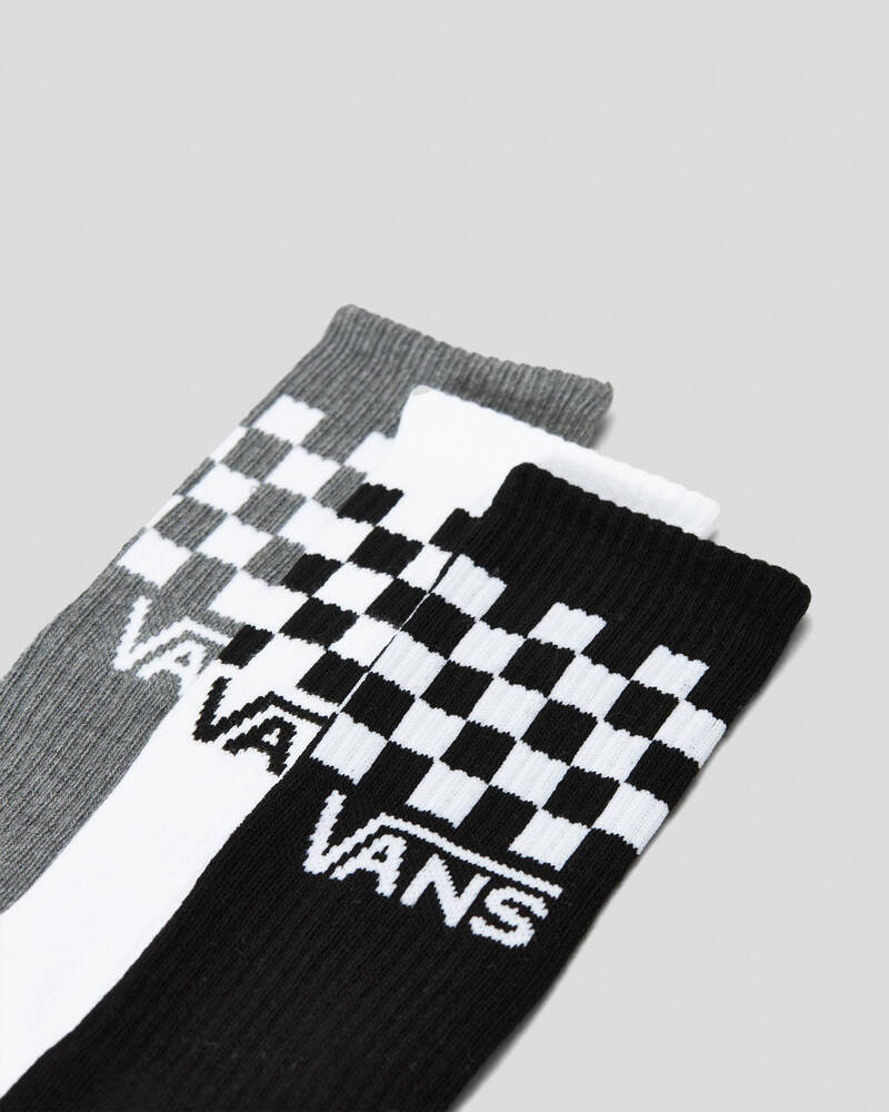 Vans Classic Check Crew Socks 3 Pack for Mens
