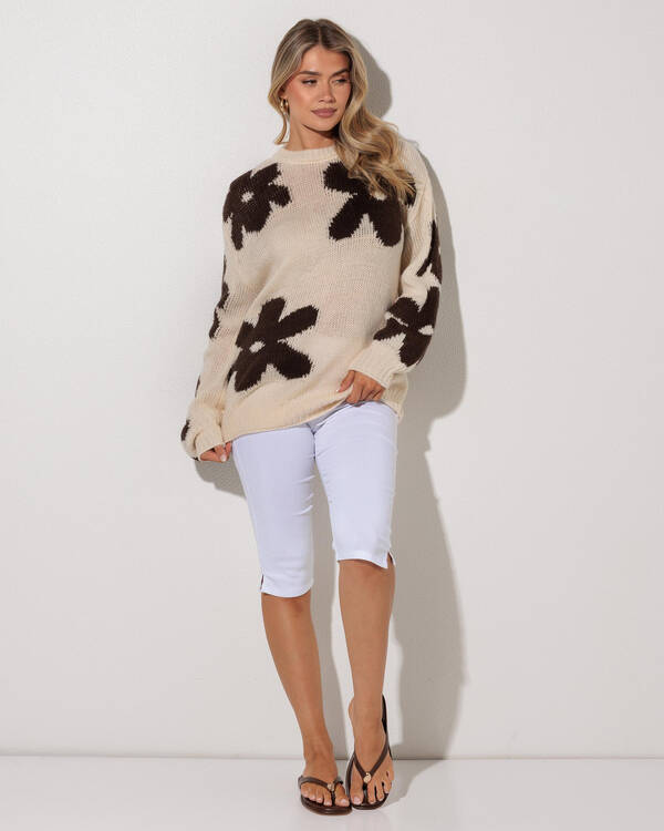Mooloola Dahlia Crew Neck Knit Jumper for Womens