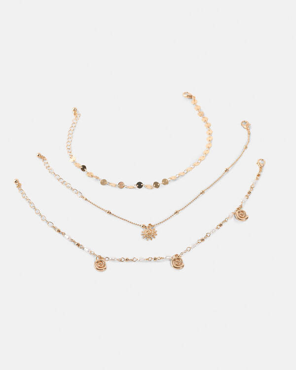 Karyn In LA Swirly Anklet Pack for Womens