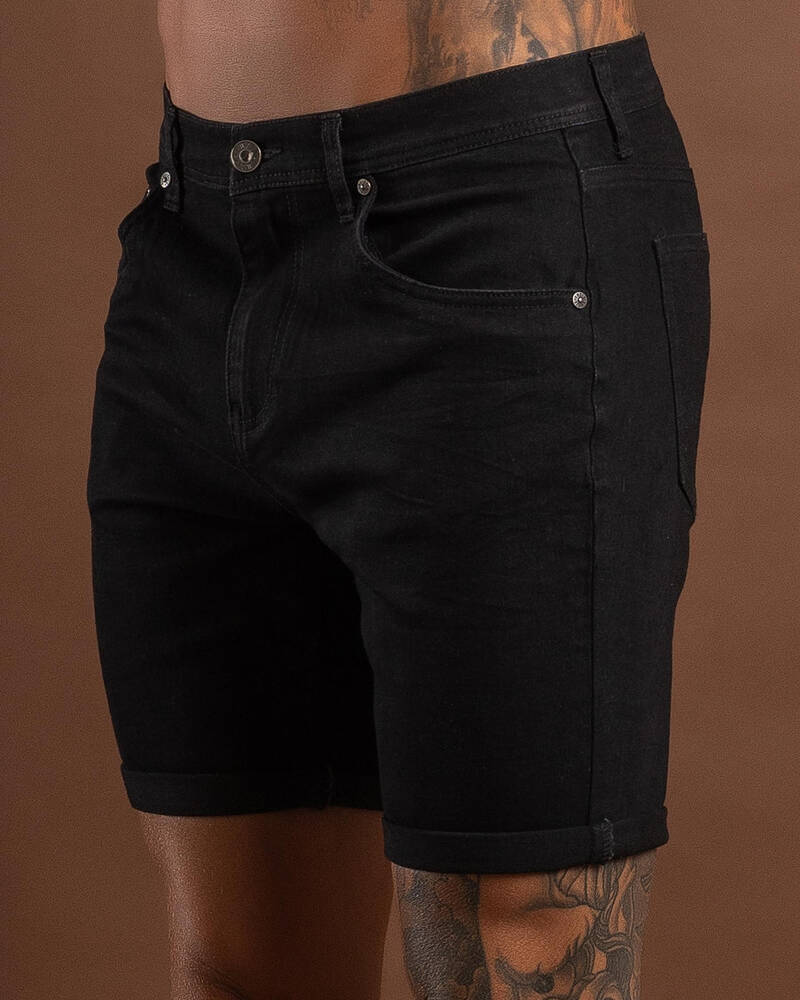 Lucid Polar Denim Walk Shorts for Mens