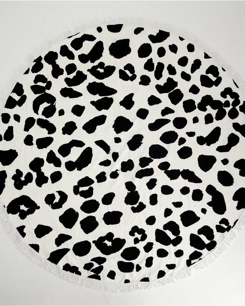 Kaiami Leopard Round Towel for Womens