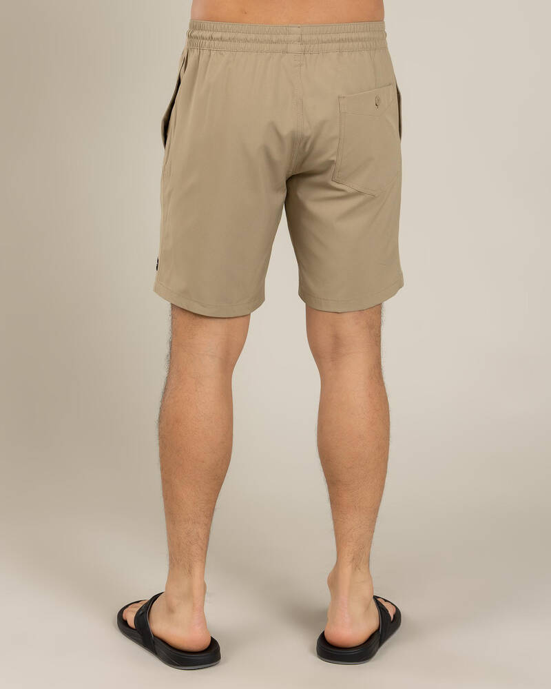 Volcom Stones Hybrid Elastic Waist Shorts for Mens