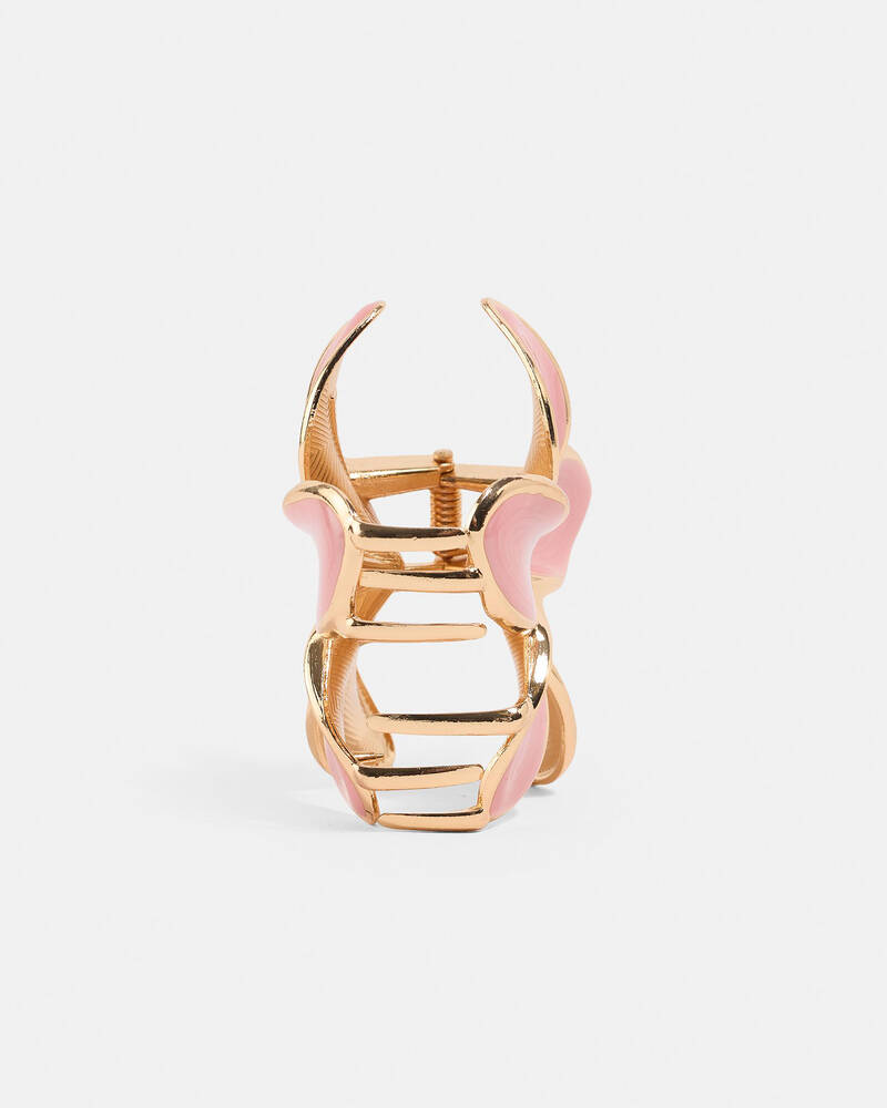 Frangipani Pearl Hair Claw Clip, 04, hi-res