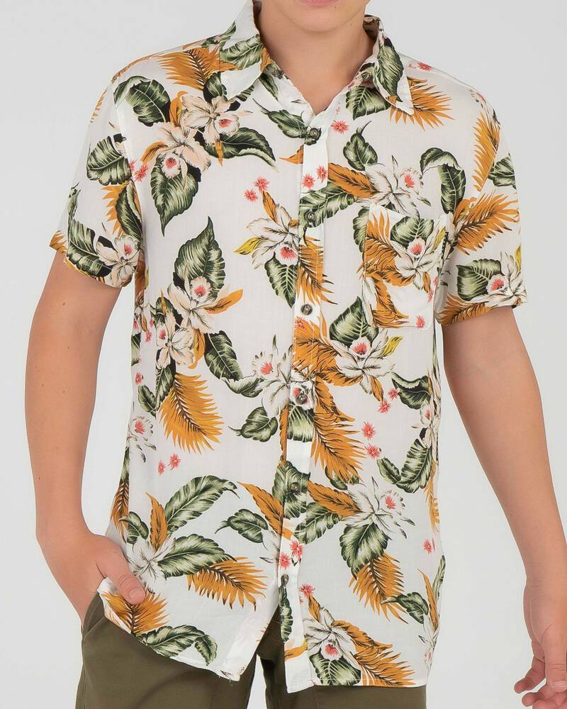 Rusty Boys' Fracture Short Sleeve Shirt for Mens