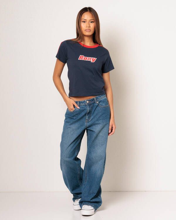 Roxy Game Time Baby Tee for Womens