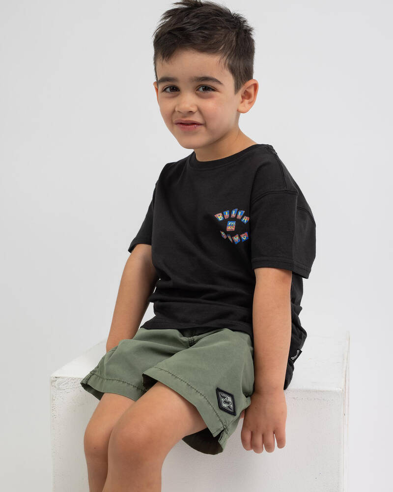 BOY'S BILLABONG ALL DAY LAYBACK HYBRID SHORTS COBALT BLUE