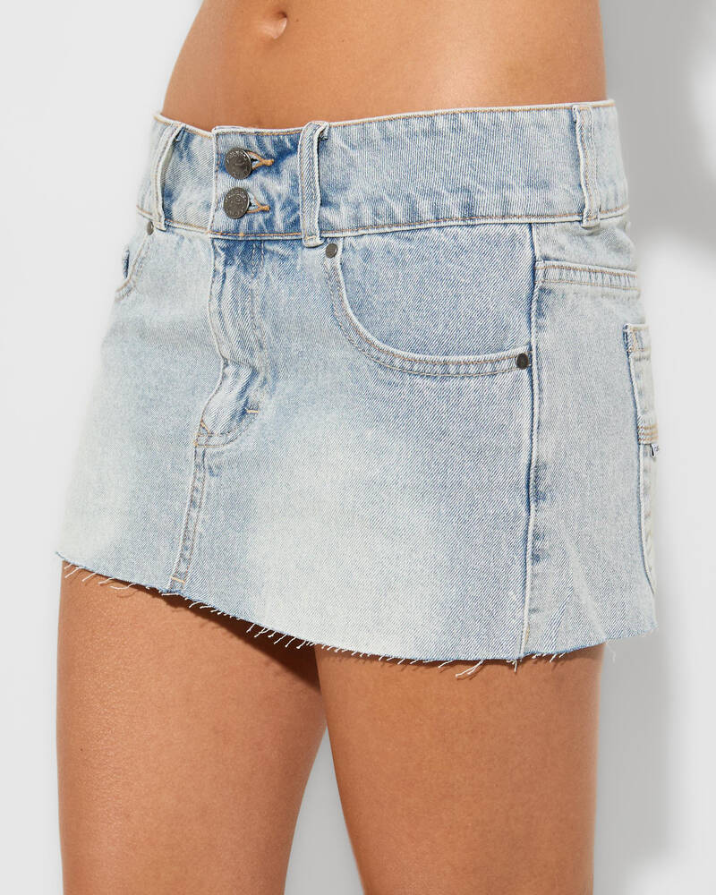 Rusty Chaos Low Rise Micro Mini Skirt for Womens