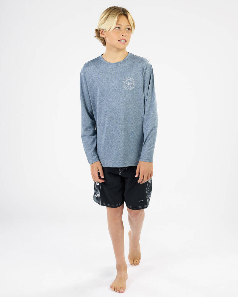 Billabong Boys Big Wave Daz Long Sleeve Rash Vest for Mens