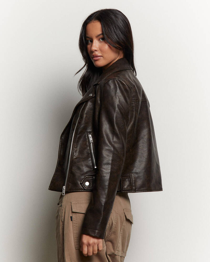 Ava And Ever Mercury Faux Leather Jacket for Womens