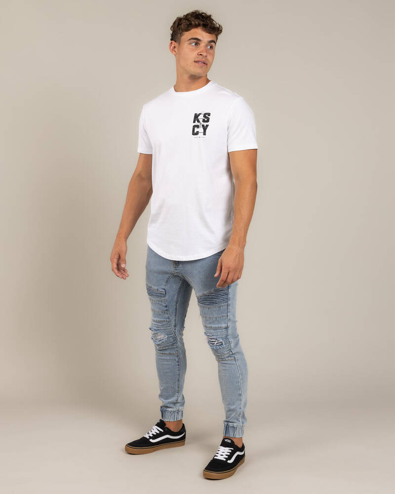 Kiss Chacey Fenced Dual Curved T-Shirt for Mens