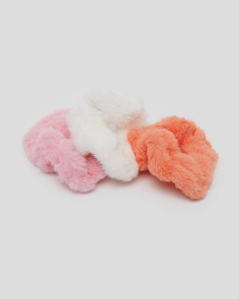 Karyn In LA Faux Fur Scrunchie Pack for Womens