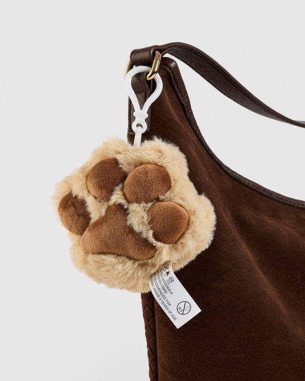 Karyn In LA Cat Paw Plush Bag Charm for Womens