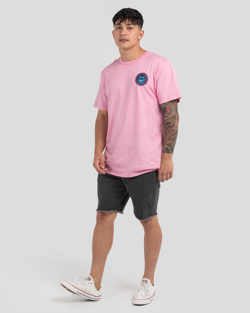 Santa Cruz Speed Wheels Faces T-Shirt for Mens