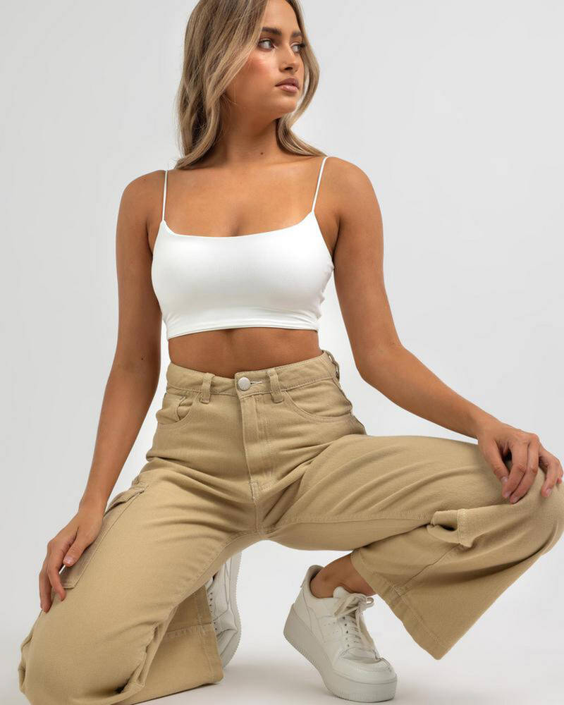 Mooloola Basic Crop Top for Womens