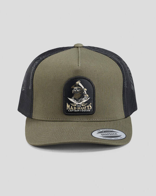 The Mad Hueys Captain Ship Faced Trucker Cap for Mens