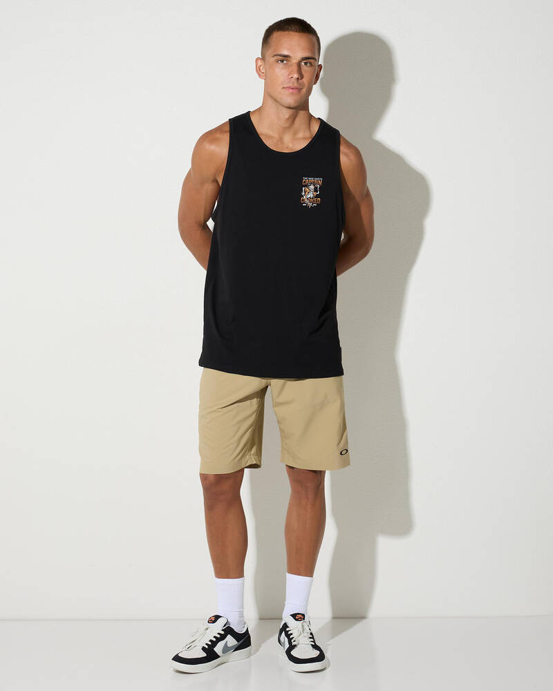 The Mad Hueys Plank Captain Singlet Tank for Mens